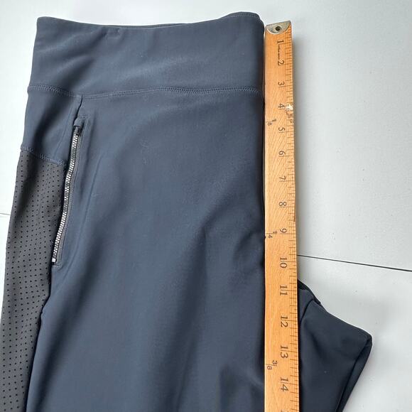 Athleta Steller Pants Womens 2X Navy Black Stretch Pockets Crop Active Trouser - Picture 11 of 14